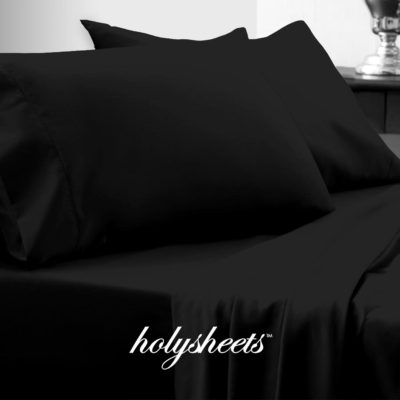 Black HolySheets Set – Luxury Bamboo Collection