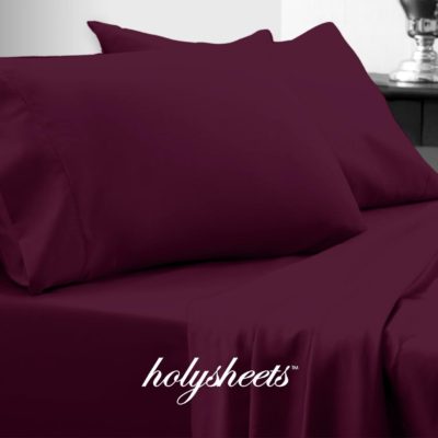 Eggplant HolySheets Set – Luxury Bamboo Collection